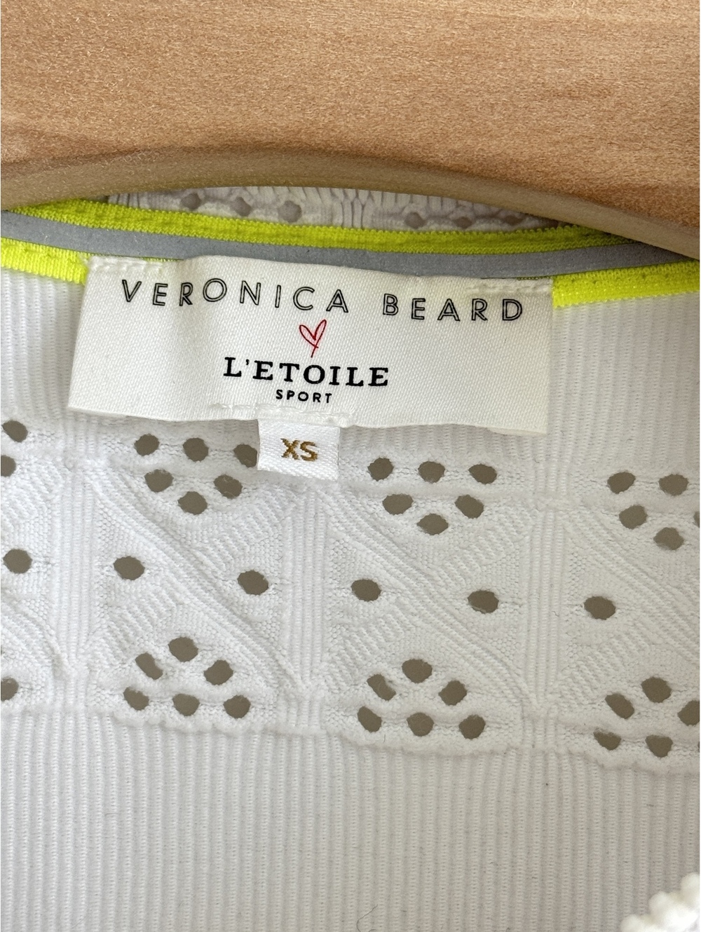 Veronica Beard L’Etoile Sport Zip Front Pointelle Lace Tennis Dress XS White - Picture 3 of 15